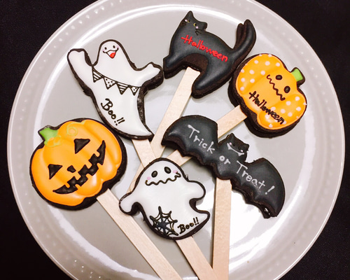 ♦︎ハロウィン♦︎アイシングクッキー♦︎1セット1300円.2セット2400円 ハロウィン アイシングクッキーセット【通販】20枚超 詰め合わせ
