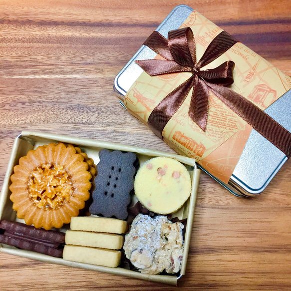 creema初出品！素材にこだわるクッキー缶【ミニ】 1枚目の画像