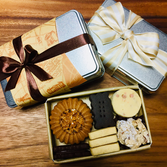 creema初出品！素材にこだわるクッキー缶【ミニ】 2枚目の画像