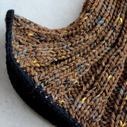 【手編みキット】 Knit Hat  / Brown (glittknit-2) 6枚目の画像
