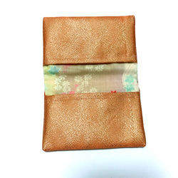 帯リメイク　金襴緞子　オンリーワン名刺入れ　風水　第一印象◎ 正絹　カード入 4枚目の画像