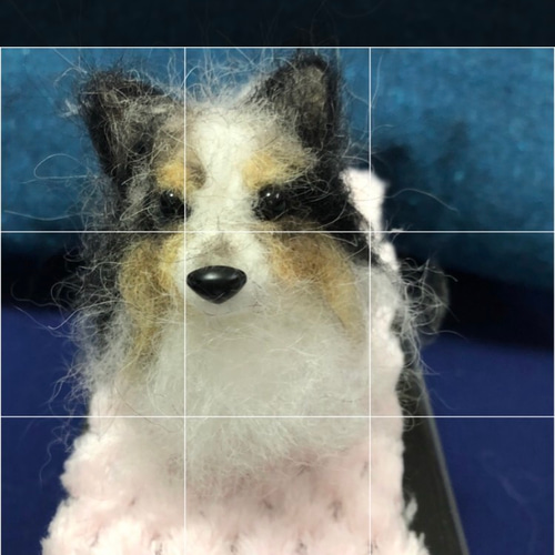 羊毛フェルト犬オーダー シェルティうちの子 見本品 羊毛フェルト