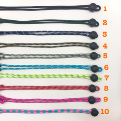 パラコード　マルチクリップ   ハットクリップ  帽子ストラップ　ライトグリーン 5枚目の画像