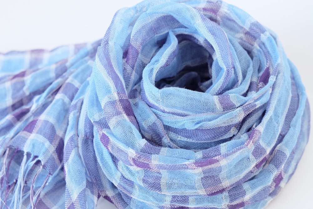 手織りリネンストール【琉風＊01】