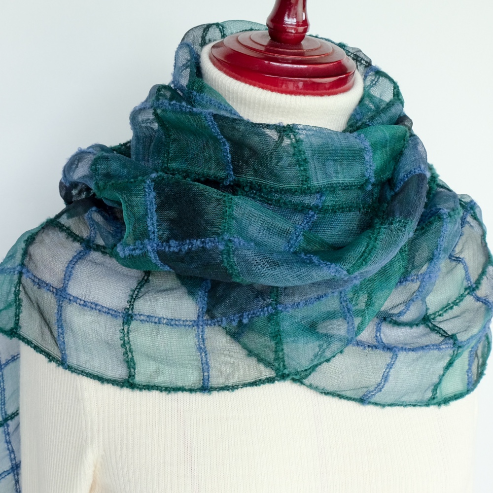 手織りシルクストール【遥月＊03】