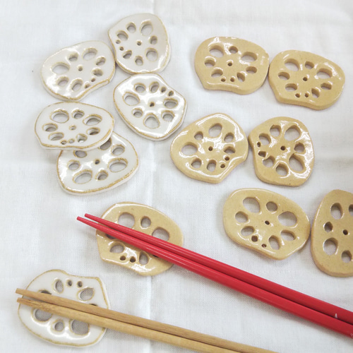 専用カラフルれんこんな箸置き60個セット リングセット（箸置き5個セット） | ceramic japan | niguramu