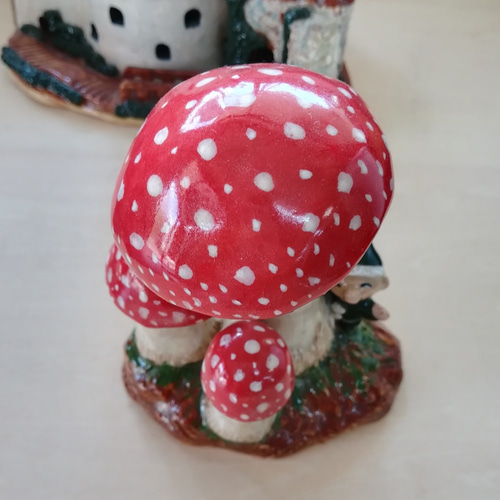 きのこ様 セラミック製 きのこ型ライト | MaitoParta