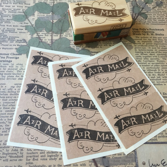 AIRMAIL 飛機和雲的漢科（定制） 第3張的照片