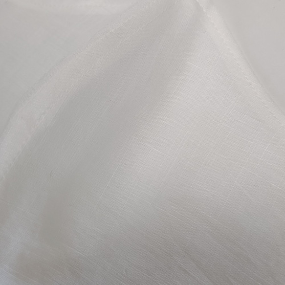 サラっと快適 コットン × Wガーゼ【立体布マスク】ホワイト色 3枚目の画像