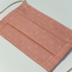 櫻粉紅―環保布口罩/ 日本布 / 100%純棉透氣 / 可換濾材 / 中間開口 第6張的照片