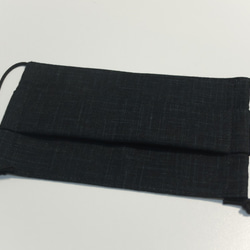 優雅黑―環保布口罩/ 日本布 / 100%純棉透氣 / 可換濾材 / 中間開口 第6張的照片