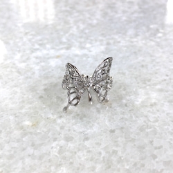 Anello ”Anello farfalla”（piccolo）ー小さい蝶のリングー　シルバー925/リング 2枚目の画像