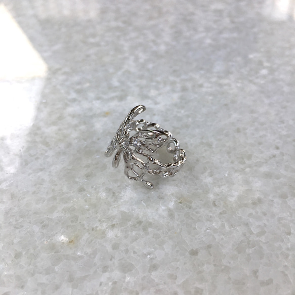 Anello ”Anello farfalla”（piccolo）ー小さい蝶のリングー　シルバー925/リング 4枚目の画像