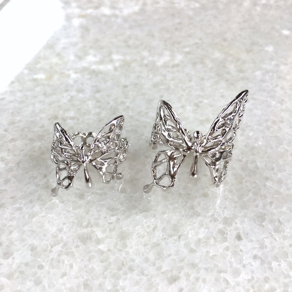 Anello ”Anello farfalla”（piccolo）ー小さい蝶のリングー　シルバー925/リング 6枚目の画像