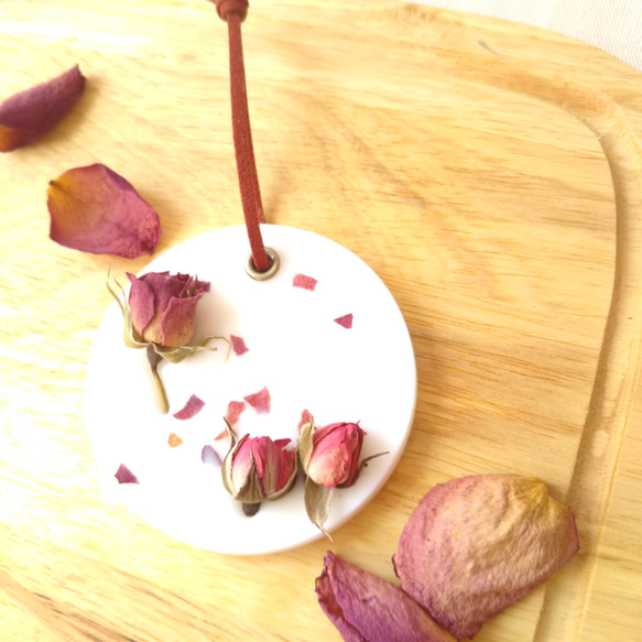 【国産キャンドルオイル】mini贅沢ローズのアロマワックスサシェ 3枚目の画像