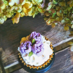紫芋フラワーケーキ&パンプキンチーズケーキのセット 2枚目の画像