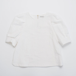 【隠したハート】ボリュームスリーブプルオーバーシャツ(ﾊｰﾄｼﾞｬｶｰﾄﾞ) 3枚目の画像