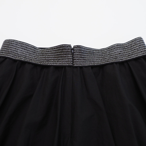 ゴムベルト バルーンスカート(ブラック) 5枚目の画像