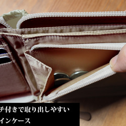 ヤマセミのラウンドファスナー二つ折り財布 (お好きな野鳥が選べます) 6枚目の画像