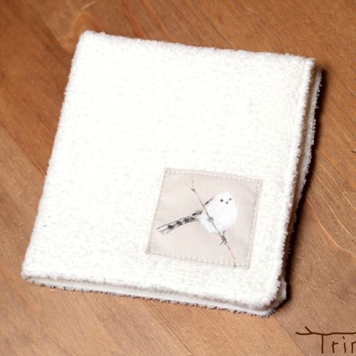 タオル・ハンカチ Lucky タオルハンカチ シマエナガ インコ 小鳥 鳥雑貨 グッズ 花 プレゼント