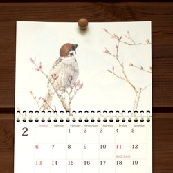 スズメのカレンダー 2022 (壁かけ版) 3枚目の画像