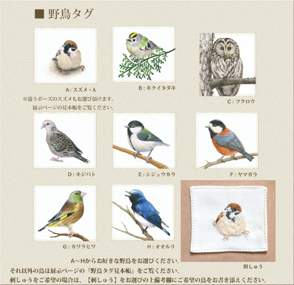 スズメのサコッシュ S size (防水・お好きな野鳥が選べます！) 4枚目の画像