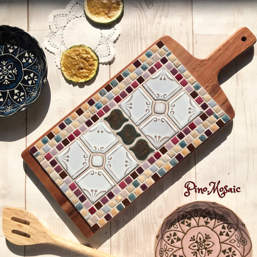 モザイク映え☆カッティングボード形インテリアタイル雑貨 その他  