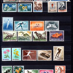 サンマリノ発行の切手　未使用美品100種 3枚目の画像