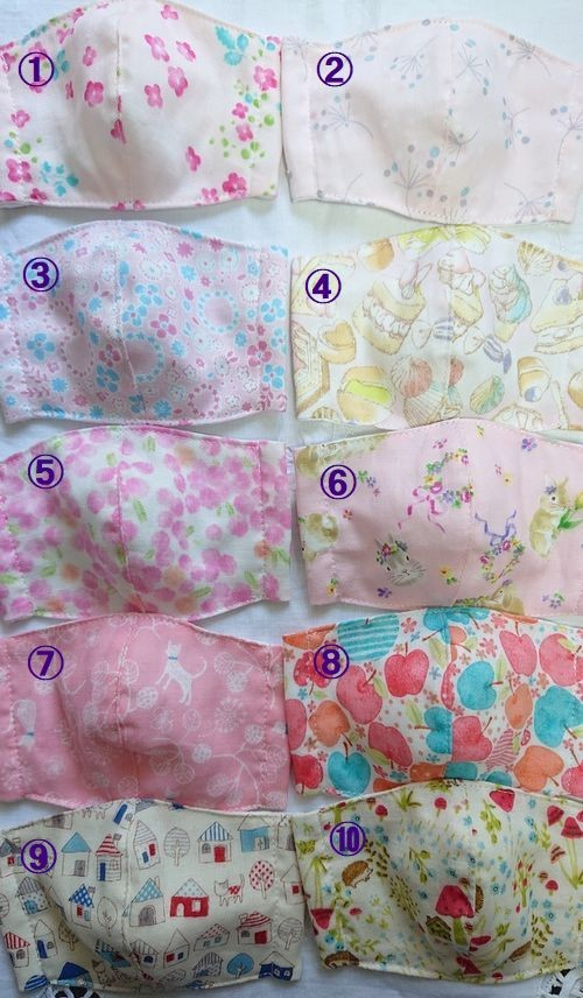 子供用立体布マスク 2枚セット 1枚目の画像