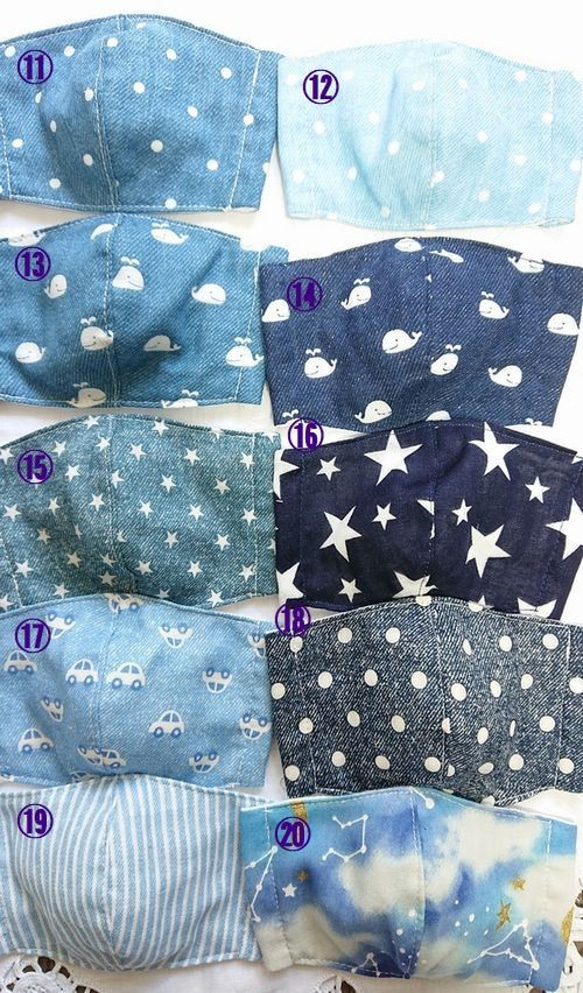 子供用立体布マスク 2枚セット 2枚目の画像