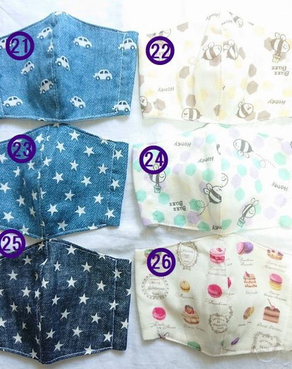 子供用立体布マスク 2枚セット 3枚目の画像