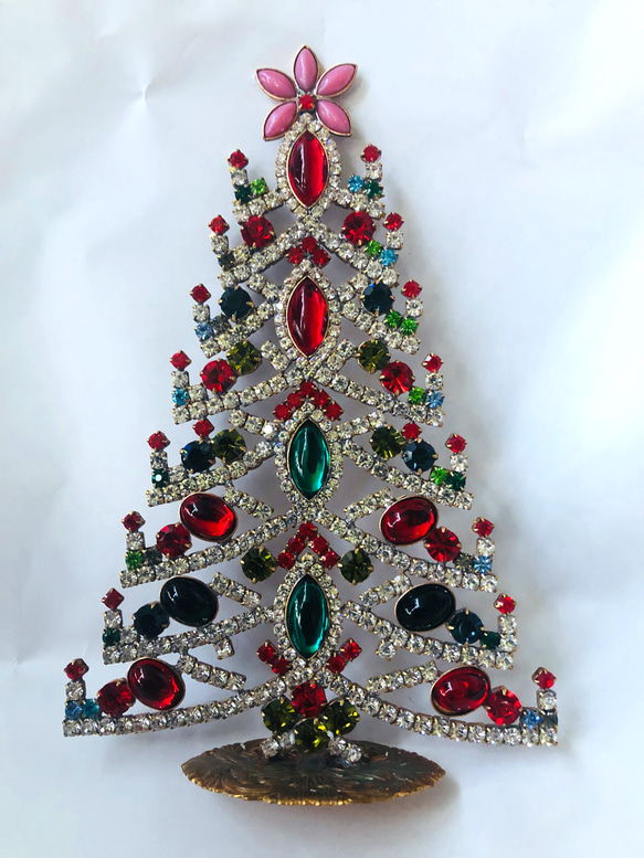 チェコ ヴィンテージツリー□クリスマスカラー