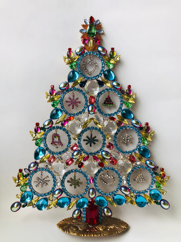 チェコ◆Husar.D◆ヴィンテージ　クリスマスツリー Husar.D 30cm超◇チェコヴィンテージ クリスマスツリー