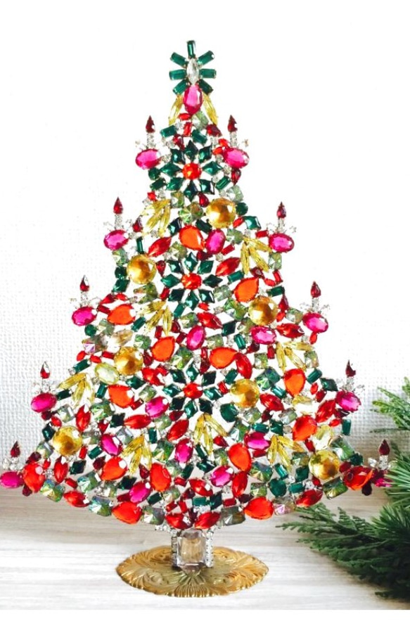 花さま◆30cm◆Husar.D　チェコ　ヴィンテージ クリスマスツリー 花さま◇30cm◇Husar.D チェコ ヴィンテージ クリスマスツリー