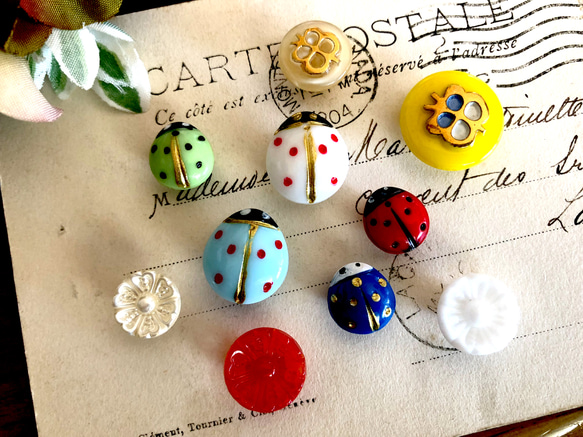 38-138くるみボタンヘアゴム てんとう虫 ハウス 38-138くるみボタンヘアゴム てんとう虫 ハウス