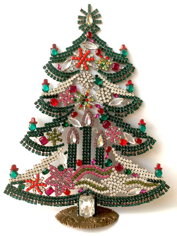 特大33cm◇ チェコヴィンテージクリスマスツリー◇刻印あり 特大30cm