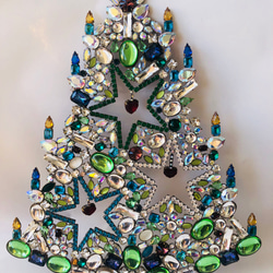 ビンテージ/チェコガラス/クリスマスツリー/TABOO/チェコツリー