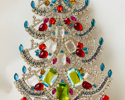 特大33cm◆ チェコ　ヴィンテージクリスマスツリー◆刻印あり 特大33cm◇ チェコ ヴィンテージクリスマスツリー◇刻印あり