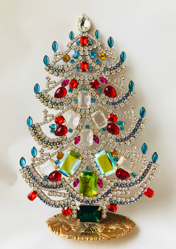 刻印あり◇チェコヴィンテージガラス◇ クリスマスツリー その他