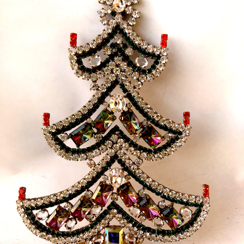 Husar.D刻印・チェコガラスツリー☆ヴィンテージ☆アンティーク☆特大