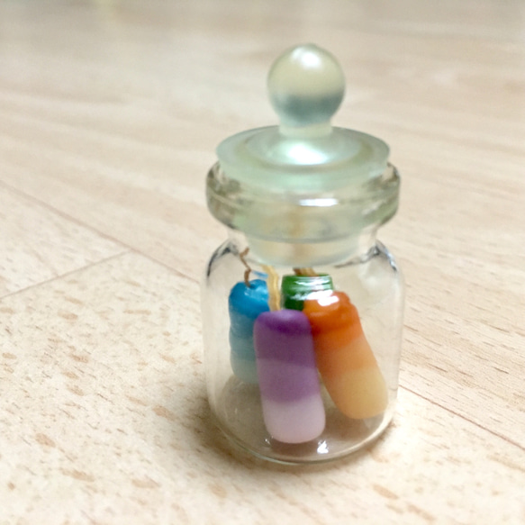 ミニチュアフードinガラスボトル(アイスクリーム) 5枚目の画像
