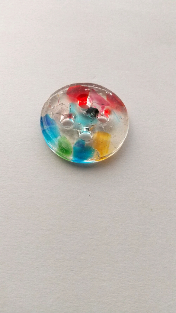 琉球ガラスのカラフルビックボタン 4枚目の画像