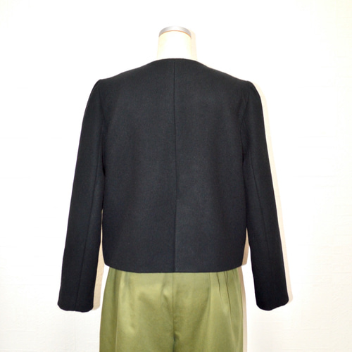 【極美品】AKRIS アクリス　ノーカラーコート　金ボタン　カシミヤ100 img_d582953ec9a5fb7d4c242a6d8b