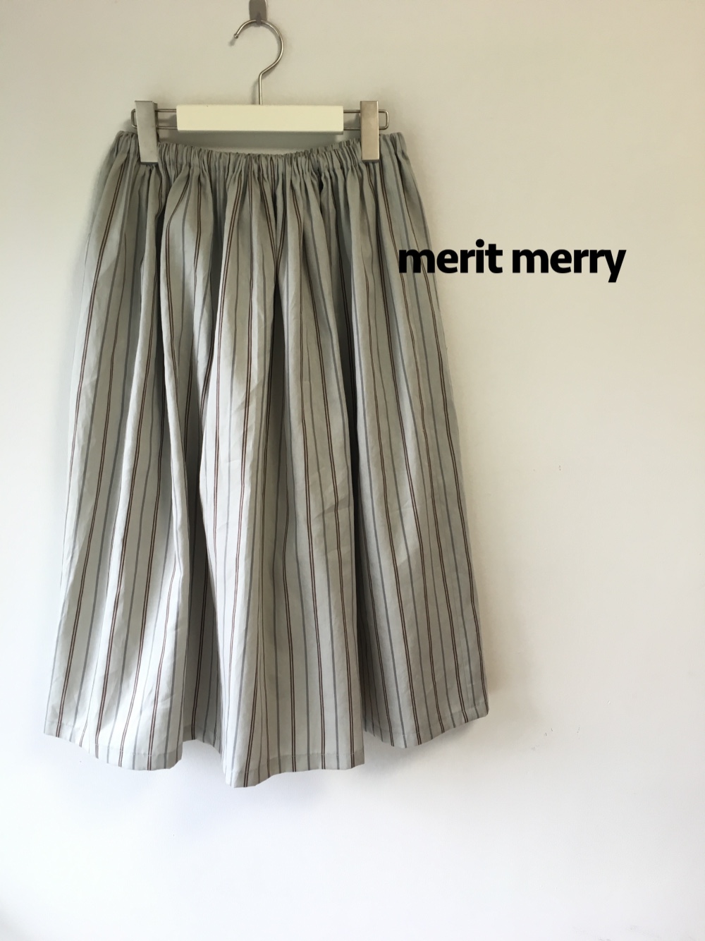 ストライプスカート ホワイト