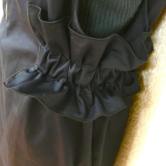 ジップジャンパースカート　ネイビー 7枚目の画像