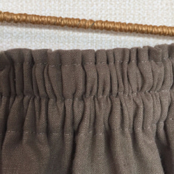 ●綿麻ギャザースカート●モカ 3枚目の画像