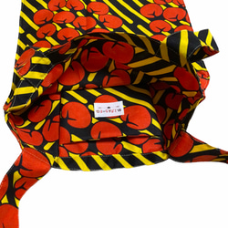 アフリカ布 エコトートバッグ 2枚目の画像