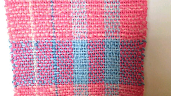 ざっくりでカラフルなマフラー　手織り 3枚目の画像