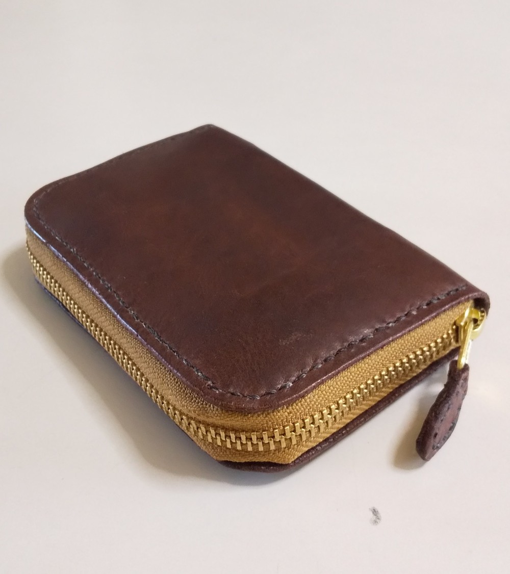 ハンドメイドラウンドファスナーハ―フウォレット―14