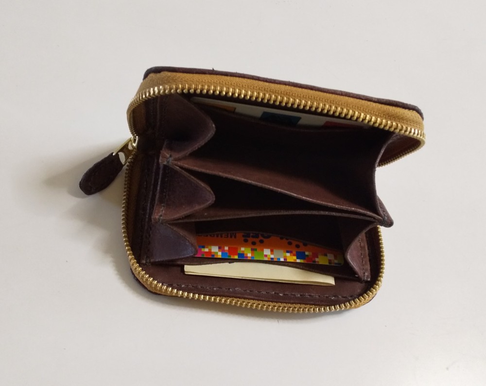 ハンドメイドラウンドファスナーハ―フウォレット―14